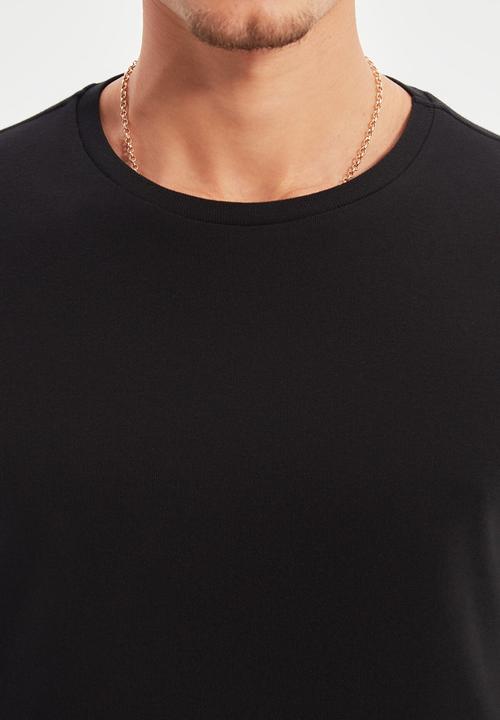 Trendyol - Tom slim fit long sleeve tee - black