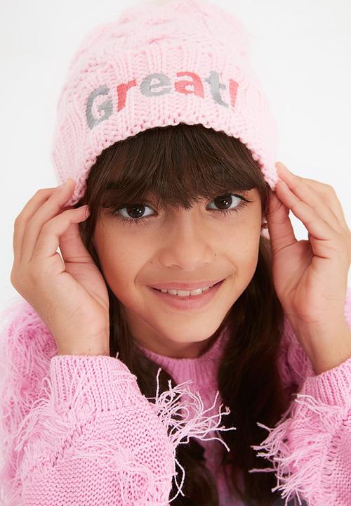 Trendyol - Great! knitted beanie - pink