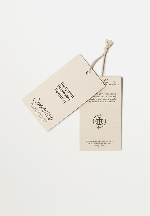 MANGO - Waistcoat amerva - beige/khaki