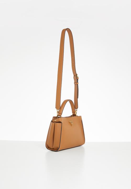 GUESS - Downtown chic turnlock satchel - cognac