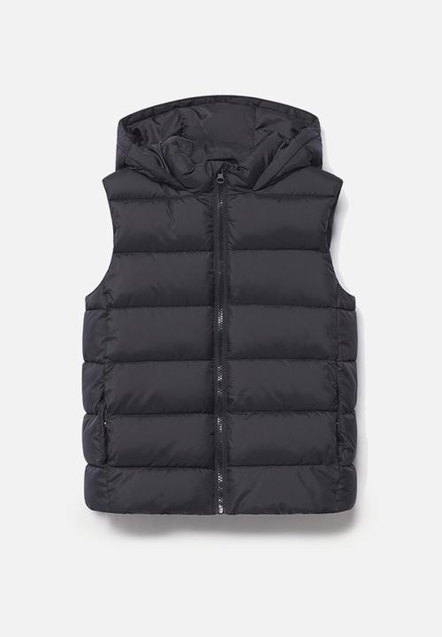 MANGO - Waistcoat amerv - black
