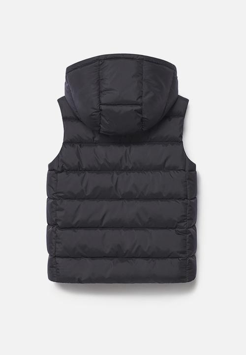 MANGO - Waistcoat amerv - black