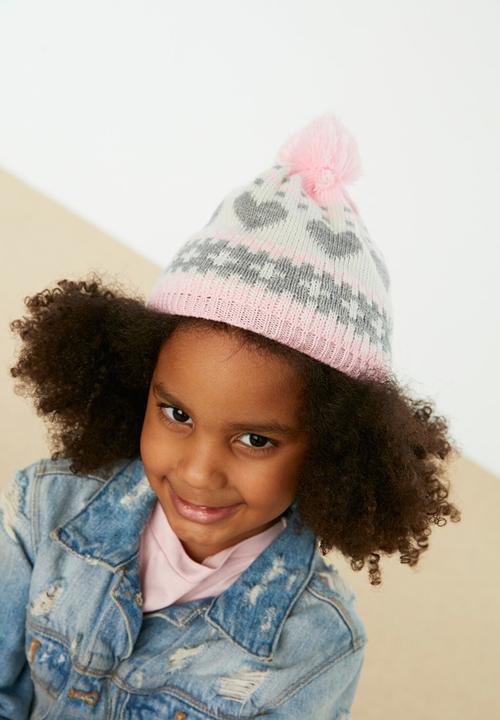 Trendyol - Hat & mittens set - pink