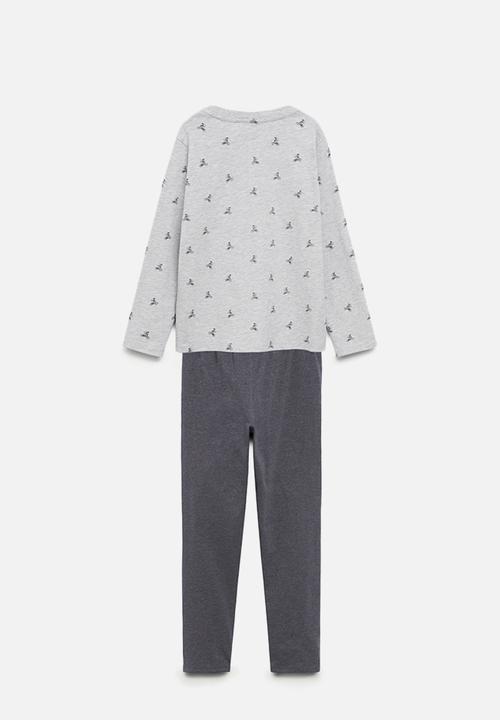 MANGO - Pyjama pack biking - medium gray