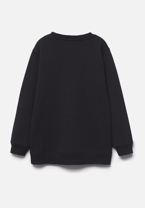 MANGO - Sweatshirt quilts - black