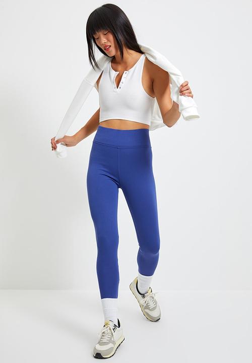 Trendyol - High waist basic knitted leggings - indigo