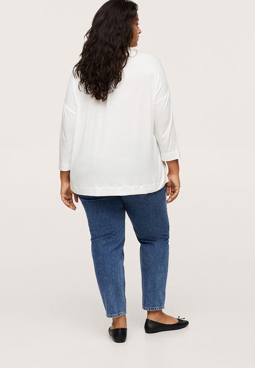 MANGO - Plus t-shirt nacho - natural