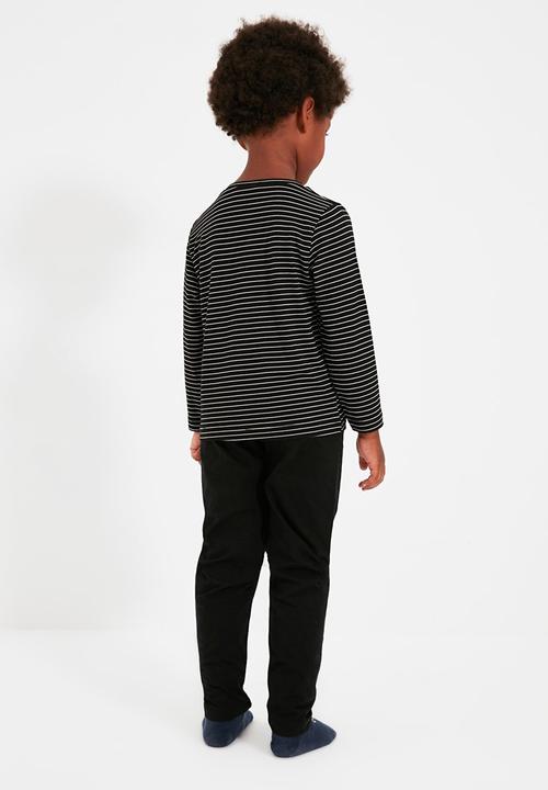 Trendyol - Stripe pjs - black