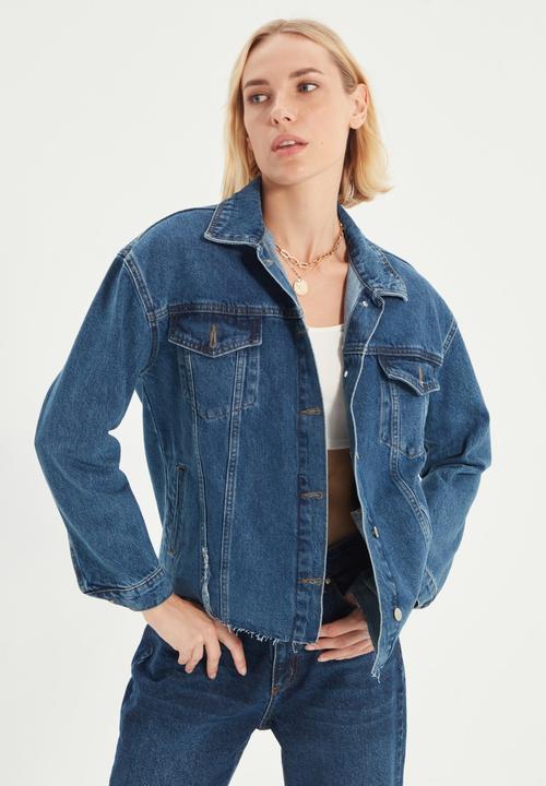 Trendyol - Basic denim jacket - indigo