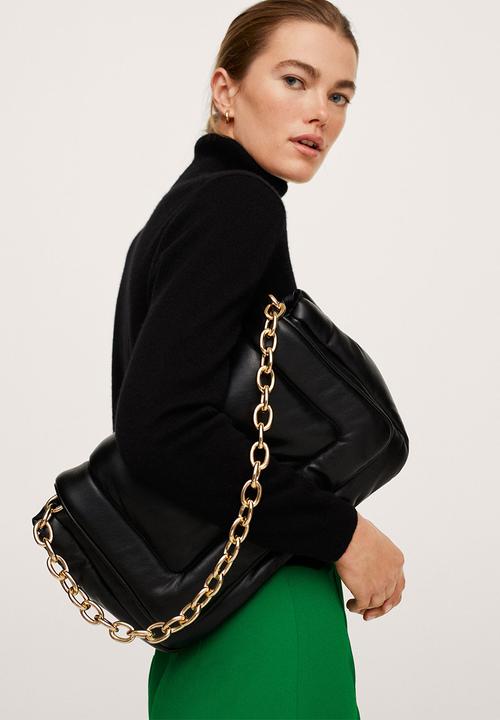 MANGO - Trousers maca - green
