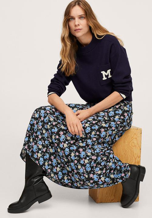 MANGO - Skirt bombay2 - black