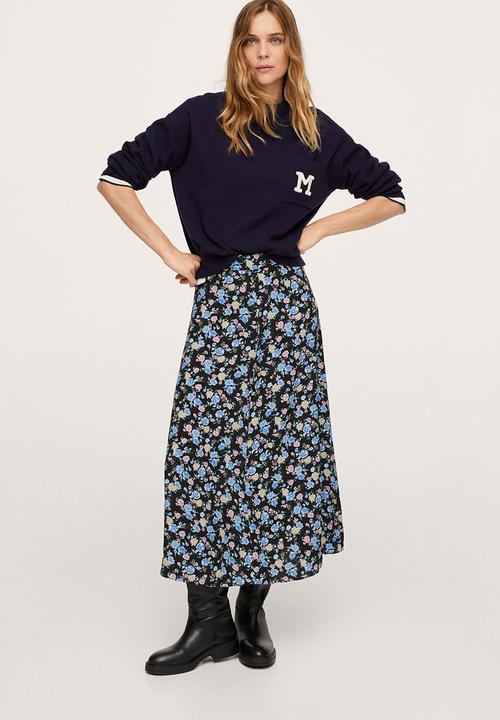 MANGO - Skirt bombay2 - black