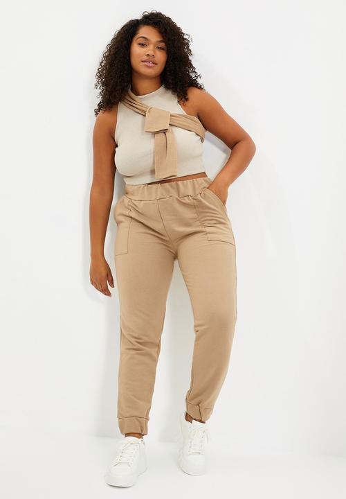 Trendyol - Basic jogger sweatpants - khaki