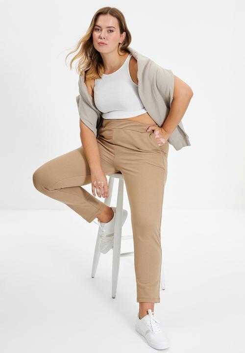 Trendyol - Basic jogger sweatpants - stone