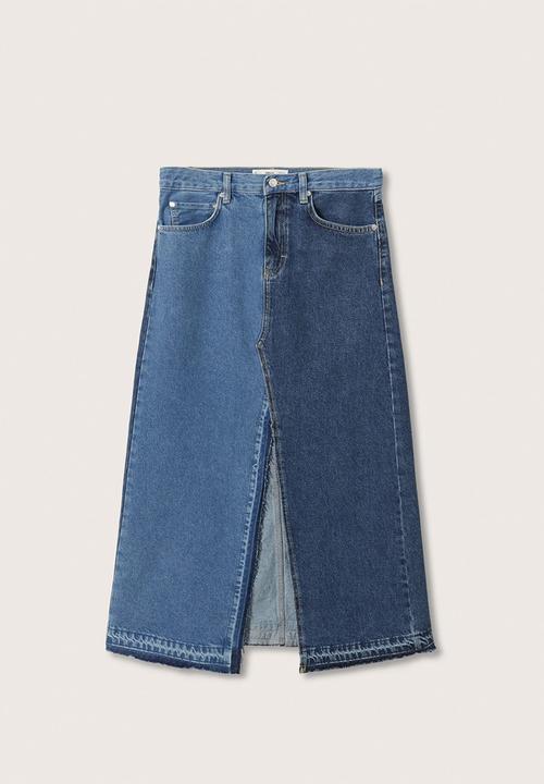 MANGO - Skirt iggy - blue