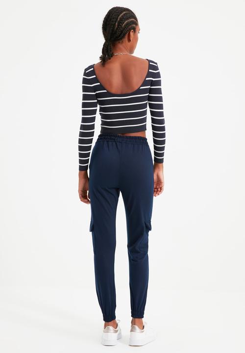 Trendyol - Basic jogger with cargo pocket - navy