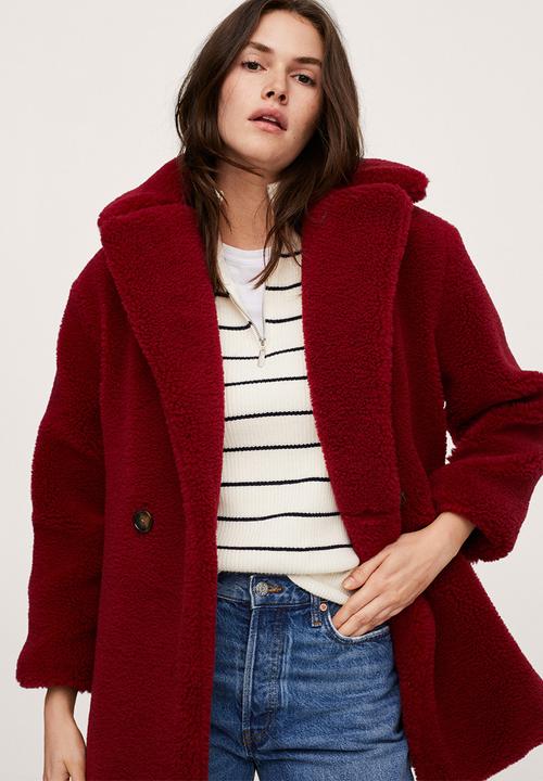 MANGO - Coat currito - red