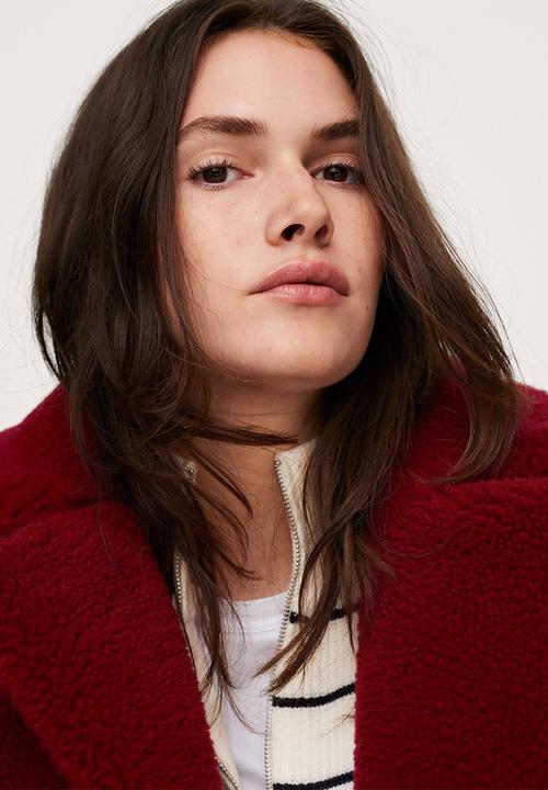 MANGO - Coat currito - red