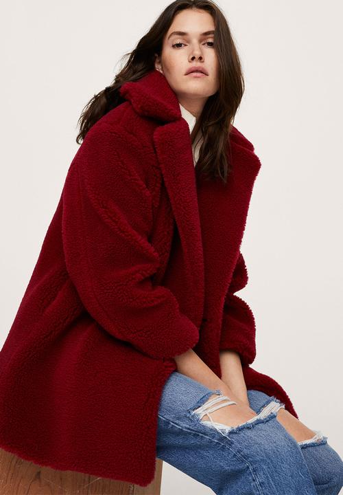 MANGO - Coat currito - red
