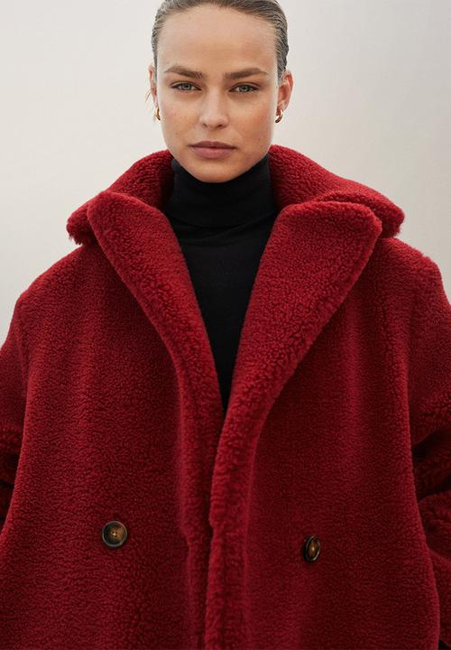 MANGO - Coat currito - red