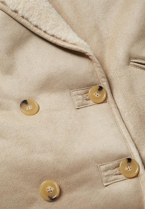 MANGO - Coat laca - light pastel grey
