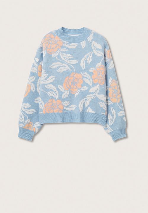 MANGO - Sweater tardor - light pastel blue