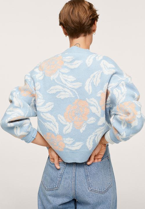 MANGO - Sweater tardor - light pastel blue