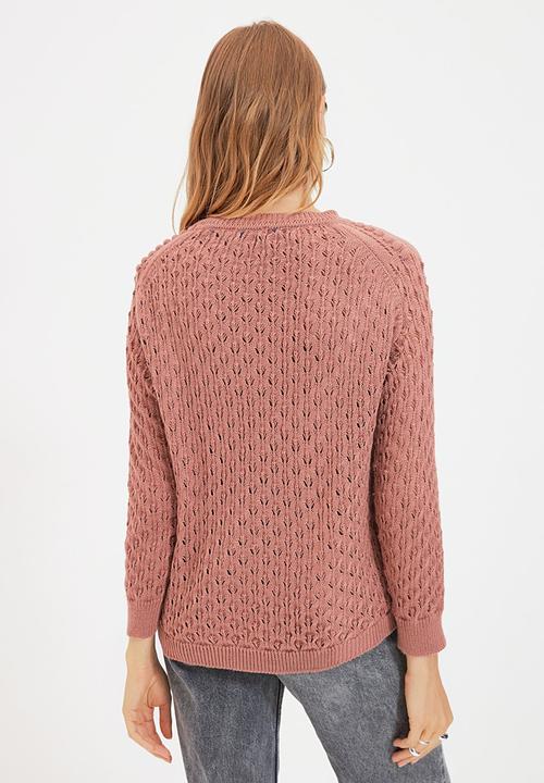 Trendyol - Detailed knit sweater - rose