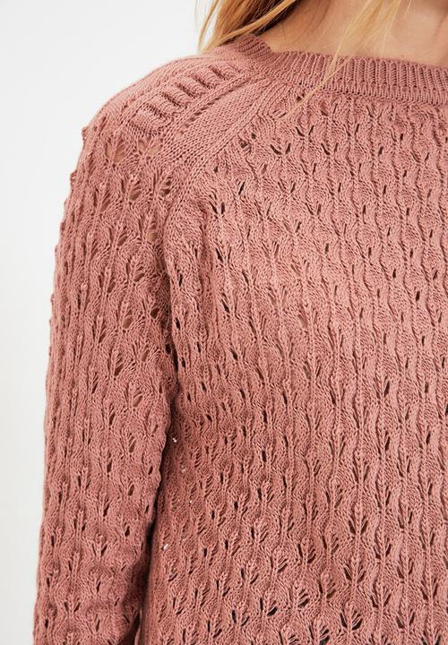 Trendyol - Detailed knit sweater - rose