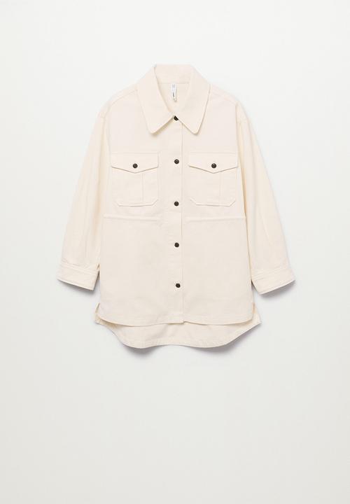 MANGO - Jacket corn - light beige