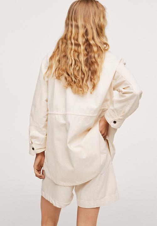 MANGO - Jacket corn - light beige