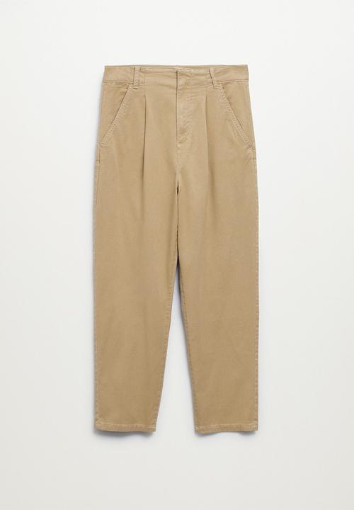 MANGO - Trousers mauro - medium brown