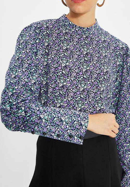 Trendyol - Cuff detailed printed  blouse - multi