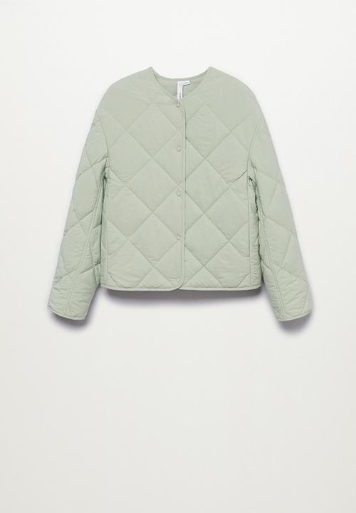 MANGO - Anorak carrot - light pastel green