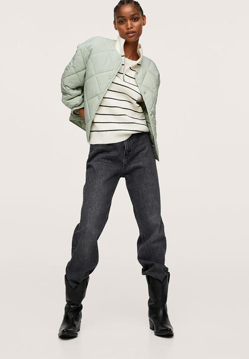 MANGO - Anorak carrot - light pastel green