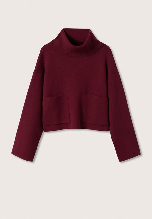 MANGO - Sweater mini - red