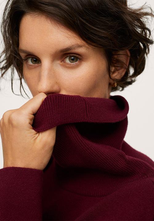 MANGO - Sweater mini - red