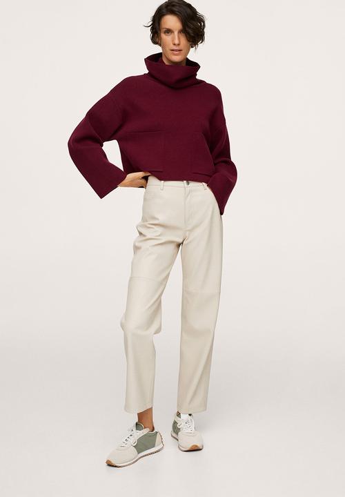 MANGO - Sweater mini - red