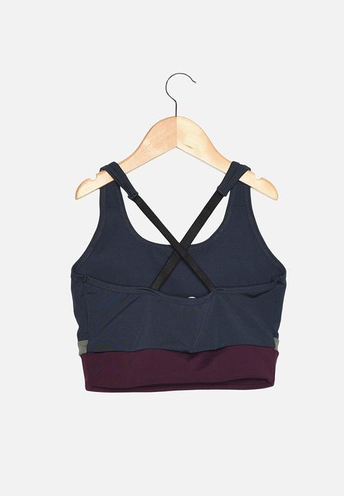 Trendyol - Color block support sports bra - dark navy