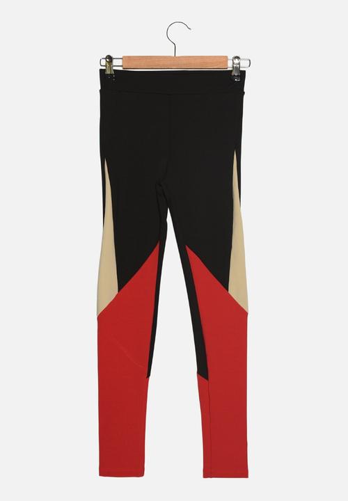 Trendyol - Color block sport tights - black