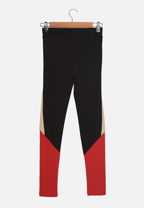 Trendyol - Color block sport tights - black