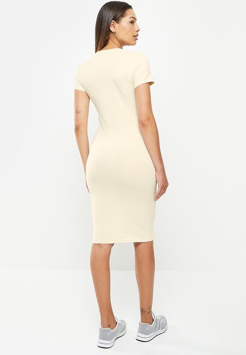 urban° - Ladies urban bodycon dress - bone