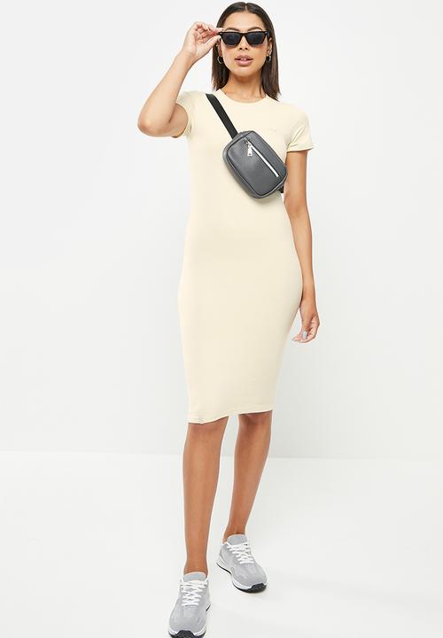 urban° - Ladies urban bodycon dress - bone