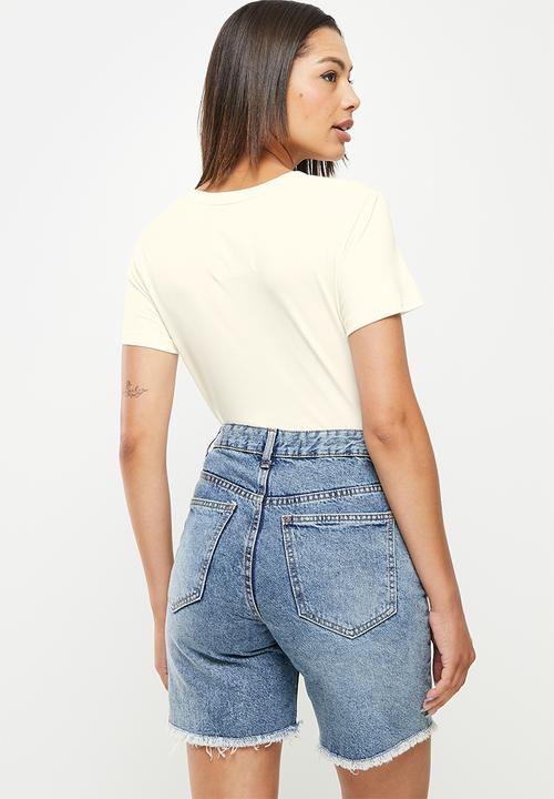 urban° - Ladies urban basic urban t-shirt - star white