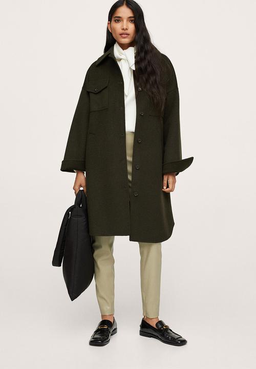 MANGO - Leggings londonpu - green