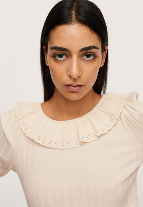 MANGO - Blouse silvana - light beige