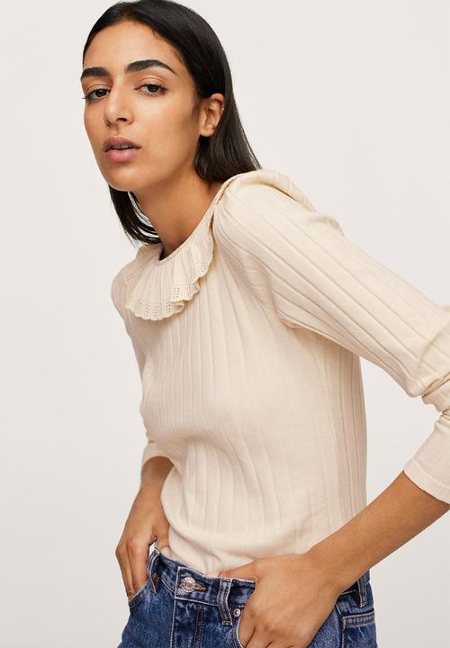 MANGO - Blouse silvana - light beige