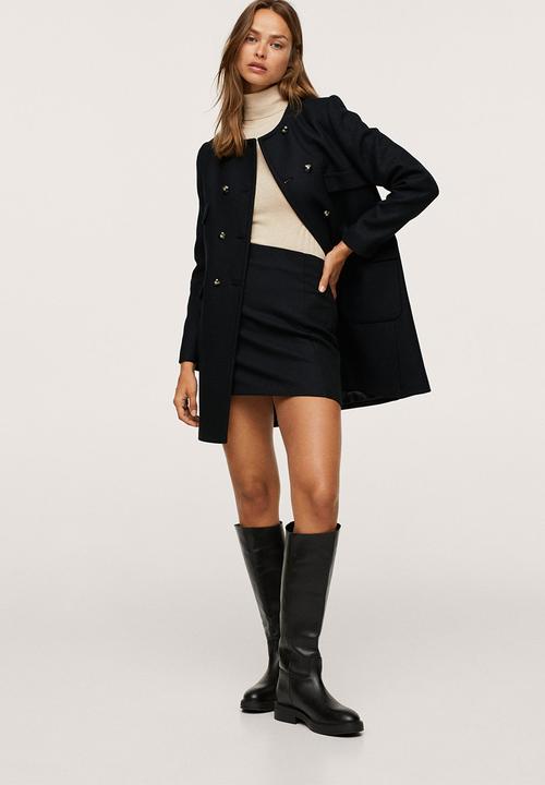 MANGO - Coat lalala - black