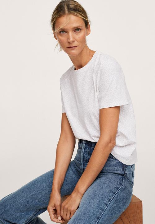 MANGO - T-shirt bella2-h - white 