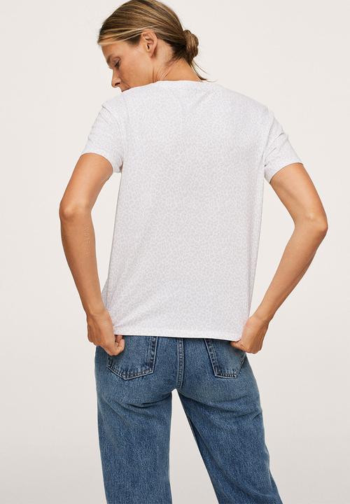 MANGO - T-shirt bella2-h - white 